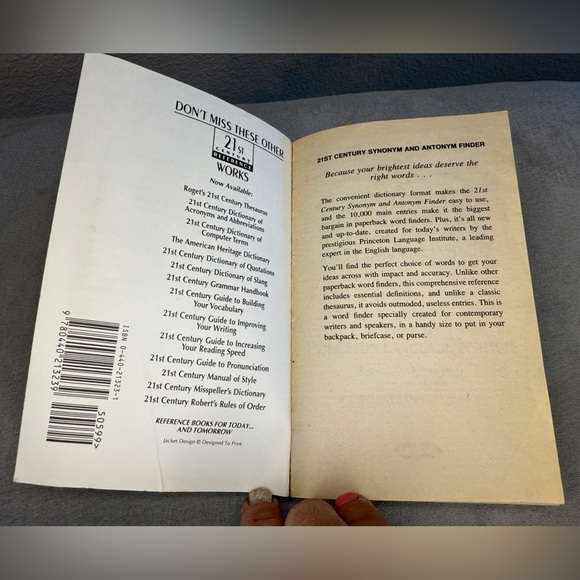 Synonym and Antonym Finder Book, 21st Century - Picture 5 of 14